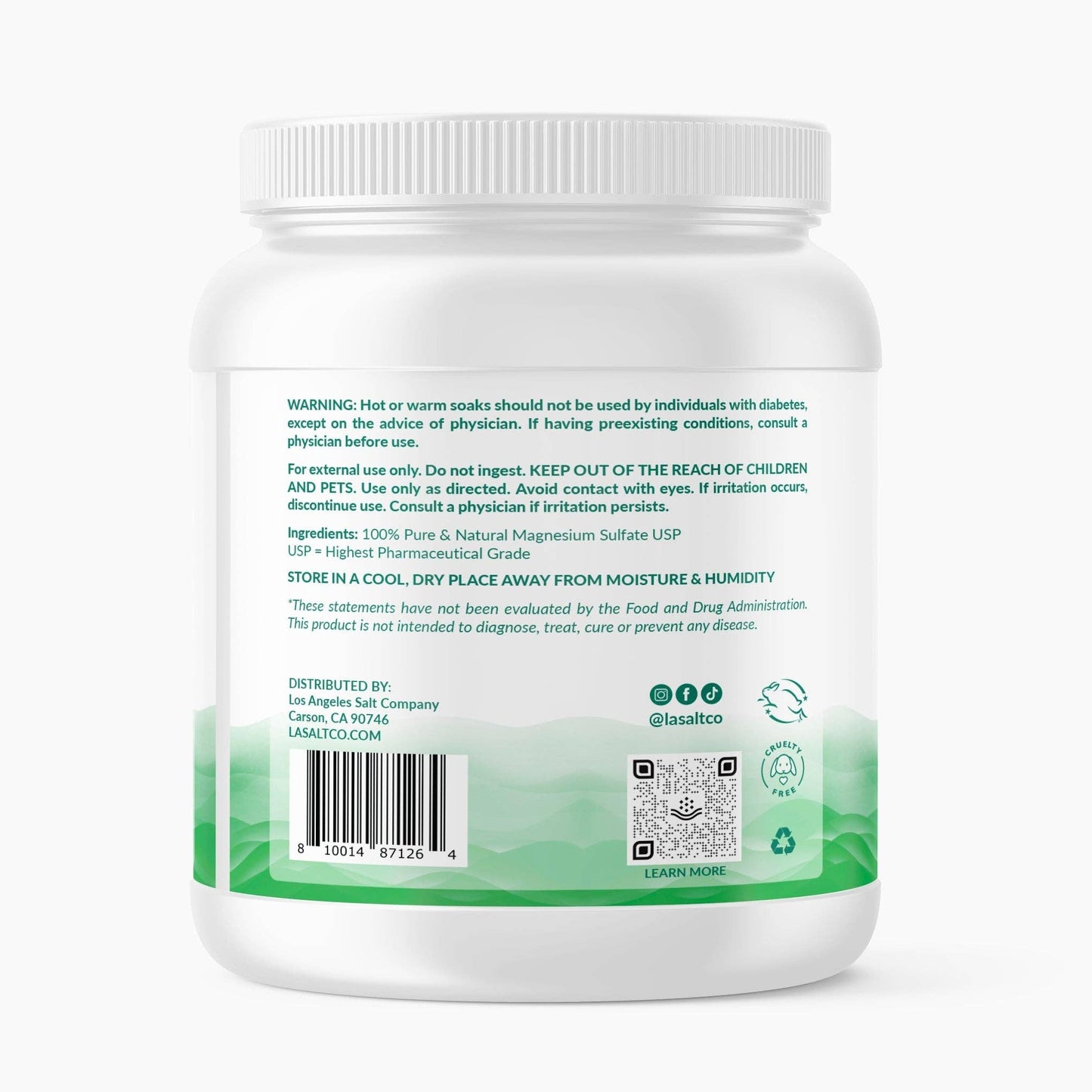 Epsoothe™ Epsom Salt Jar (5 lb)