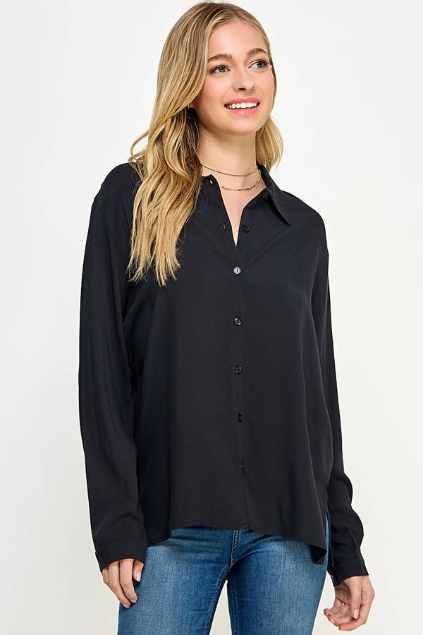 Woven Button Down