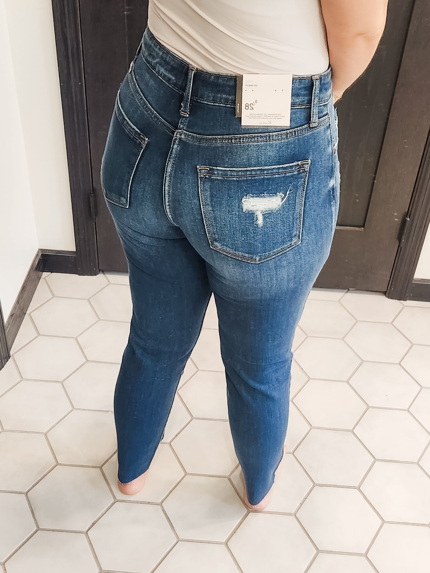 High Rise Cigarette Jeans