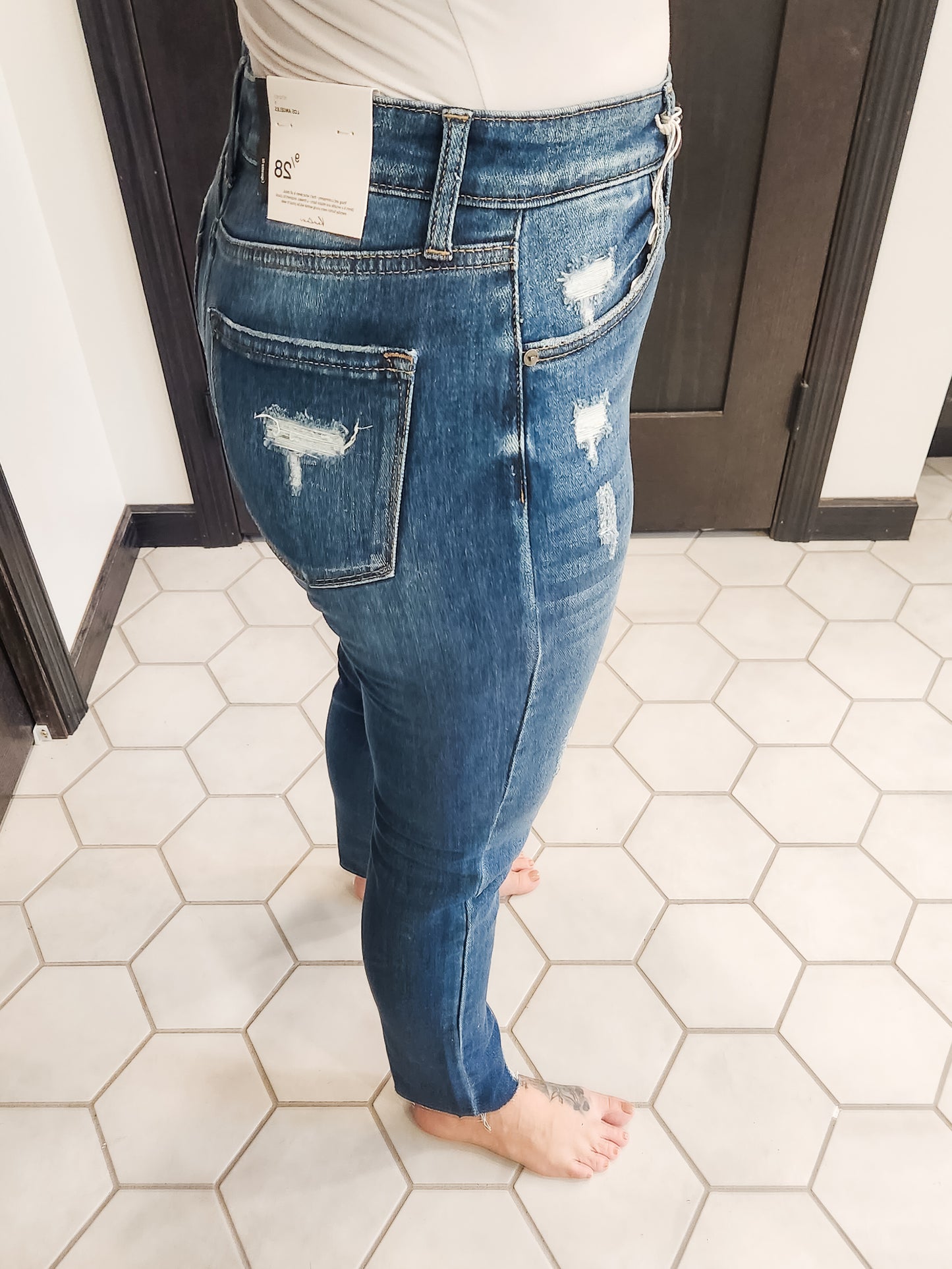 High Rise Cigarette Jeans