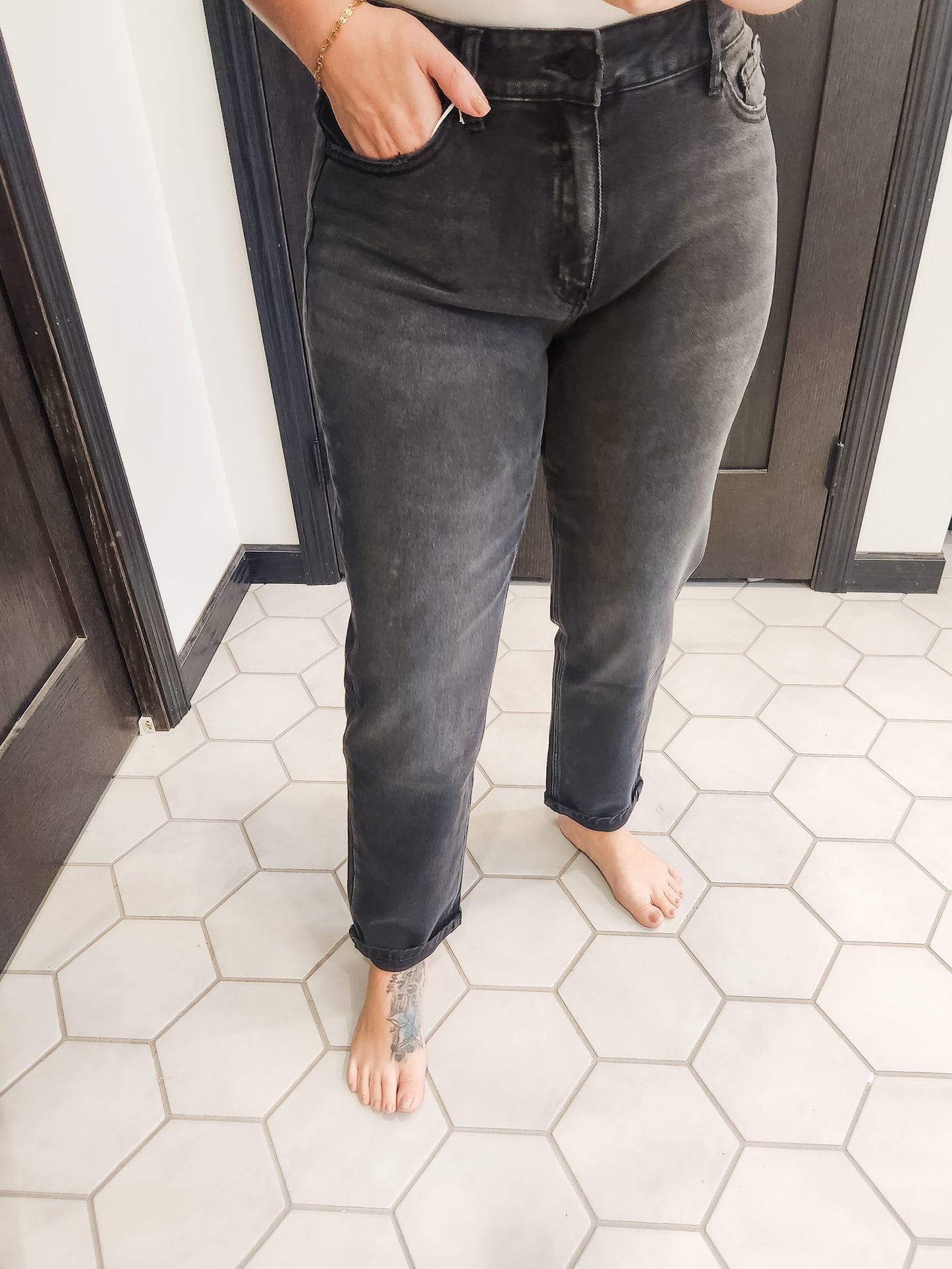 Kancan Slim Boyfriend Jeans