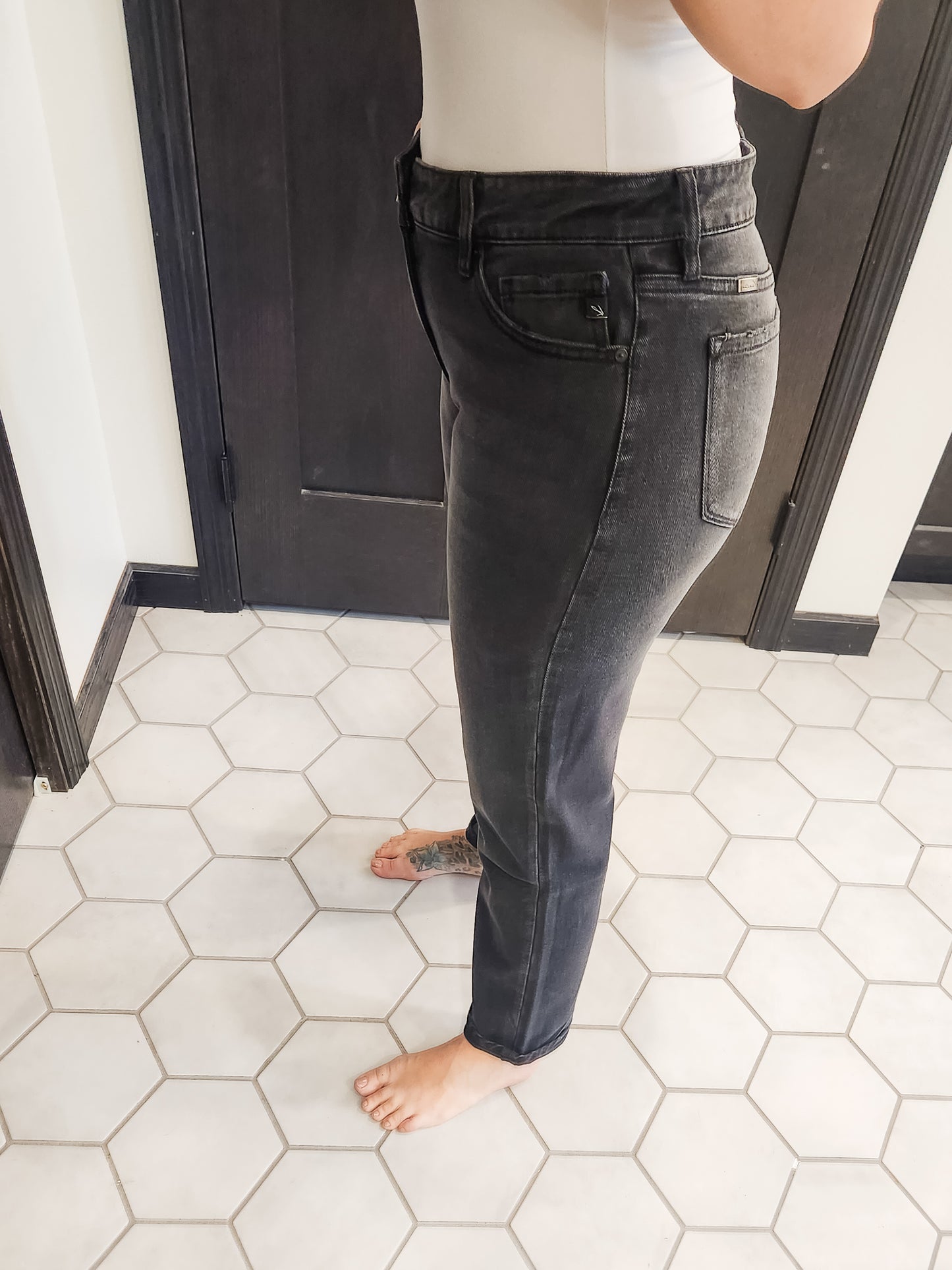 Kancan Slim Boyfriend Jeans