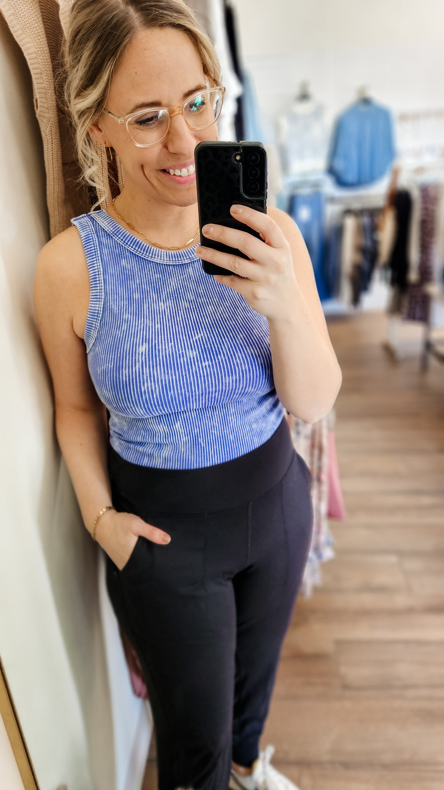 Washed Ribbed Tank