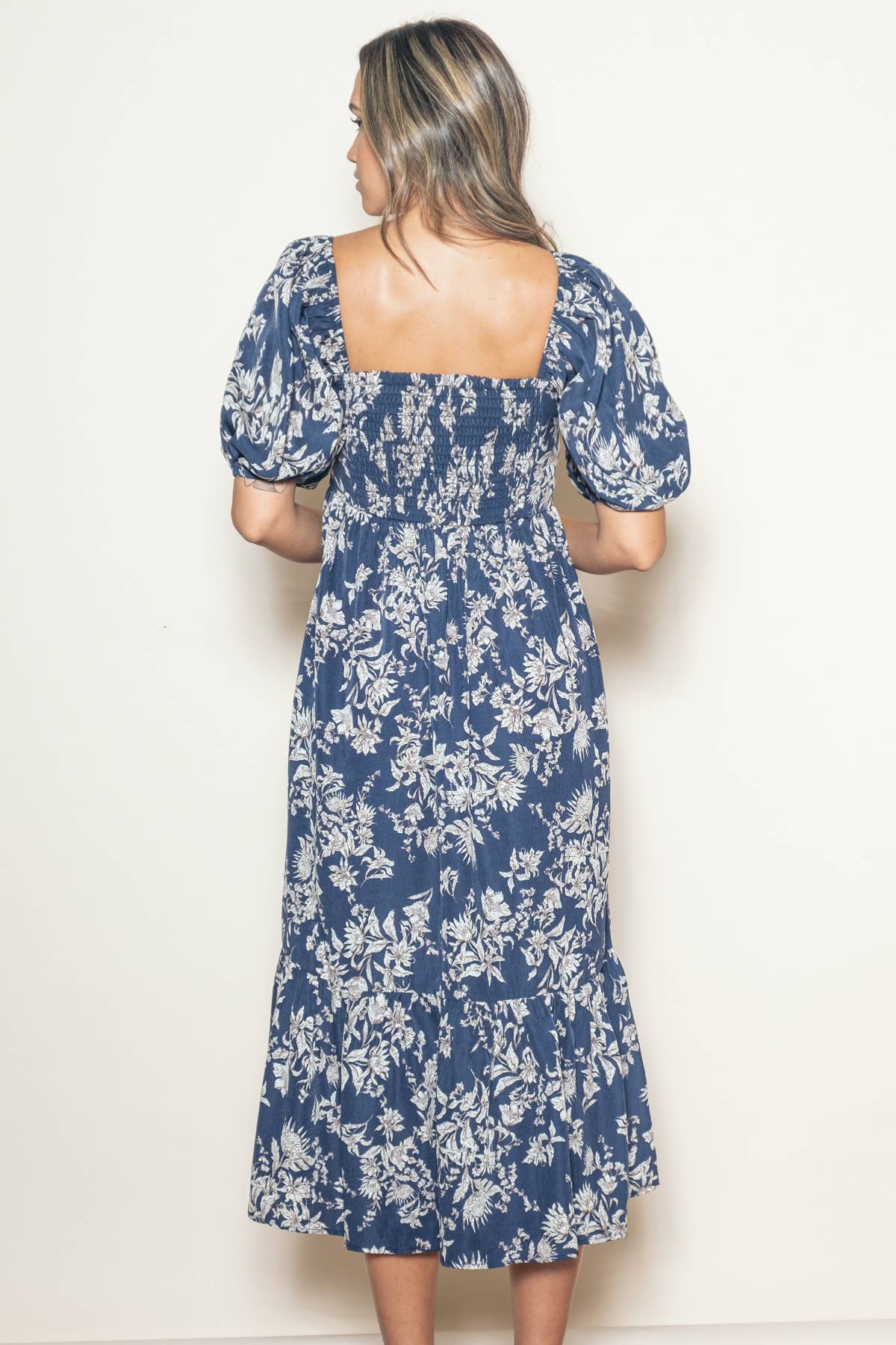 Classic Pleated Midi Dress