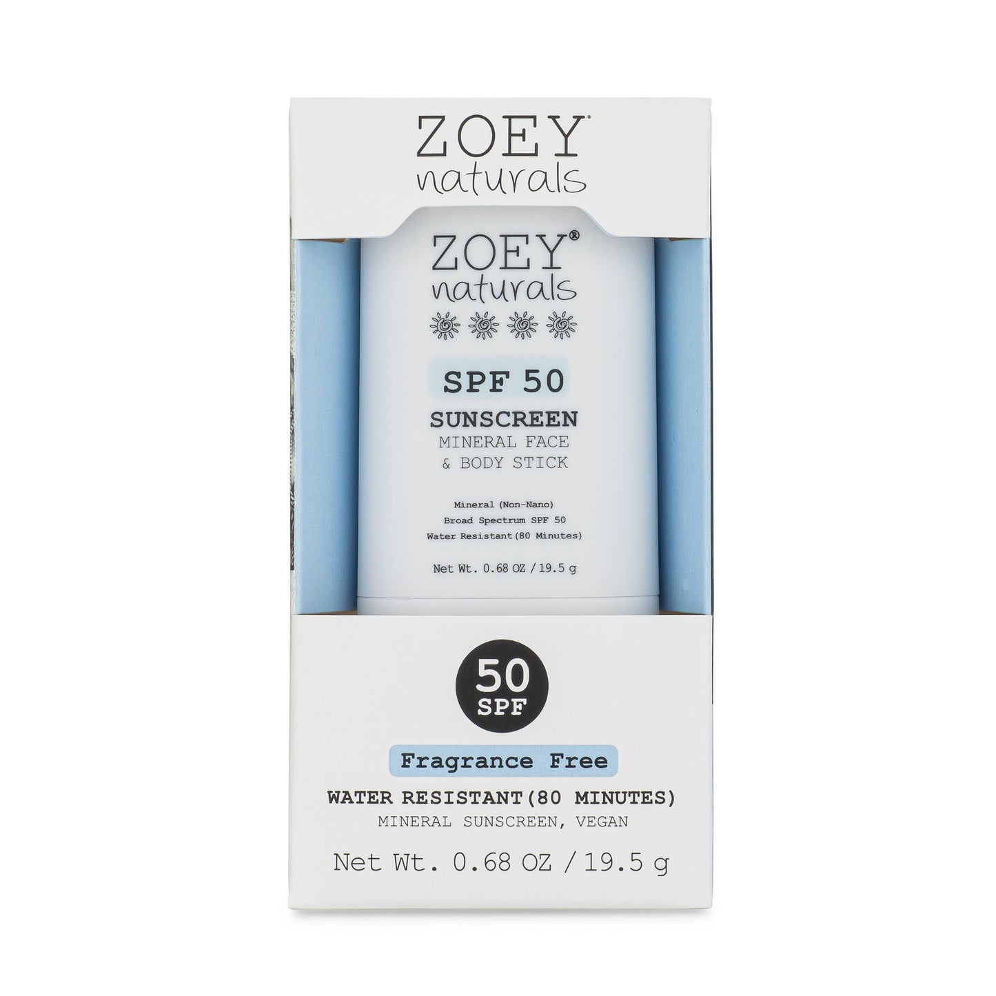 Fragrance-Free SPF 50 Mineral Sunscreen Stick