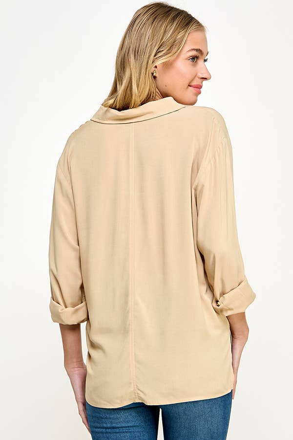 Woven Button Down