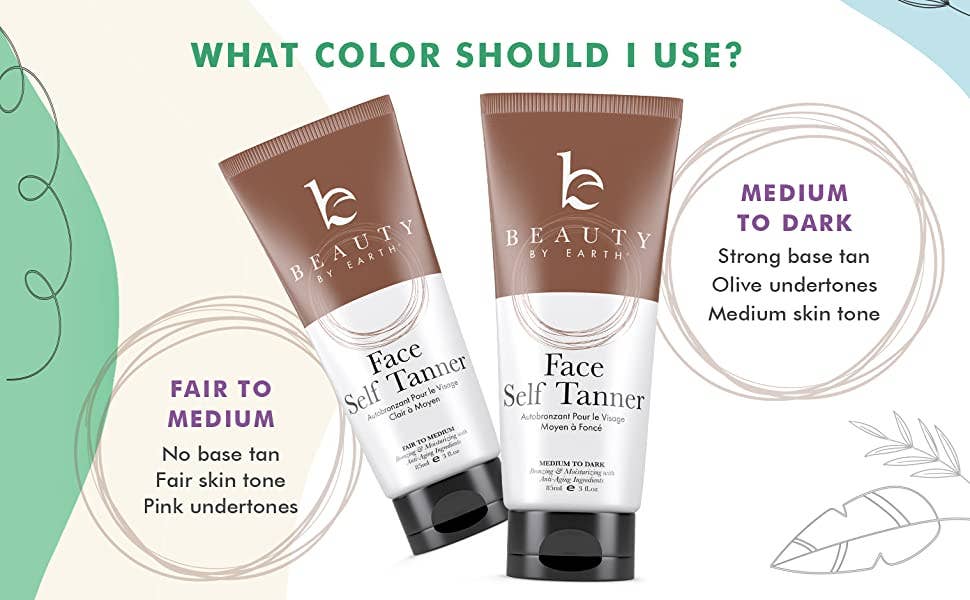 Self Tanner Face Lotion 3oz: Fair to Medium