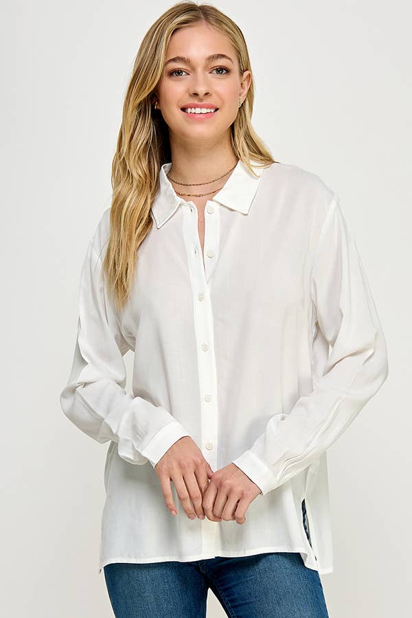 Woven Button Down