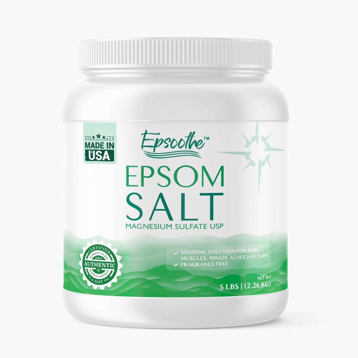 Epsoothe™ Epsom Salt Jar (5 lb)