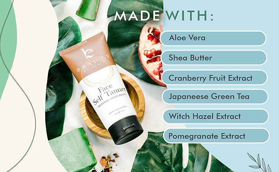 Self Tanner Face Lotion 3oz: Fair to Medium