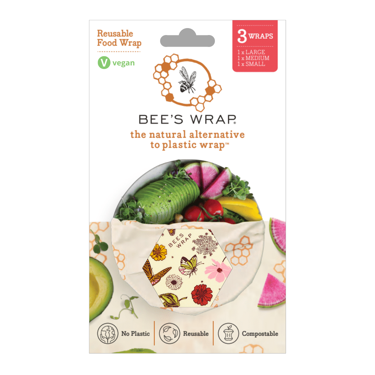 Bee's Wrap 3 Pack - Meadow Magic