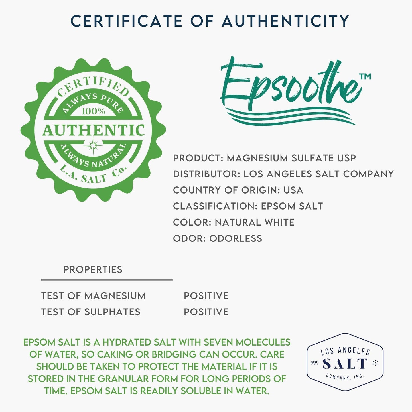 Epsoothe™ Epsom Salt Jar (5 lb)
