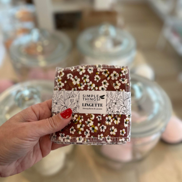 Washable makeup remover wipe | Fall flowers