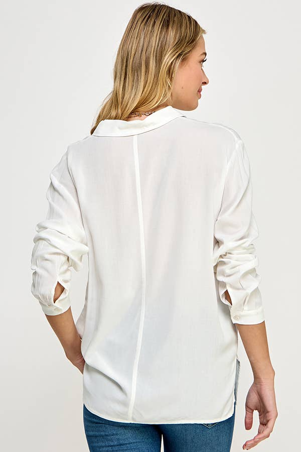 Woven Button Down