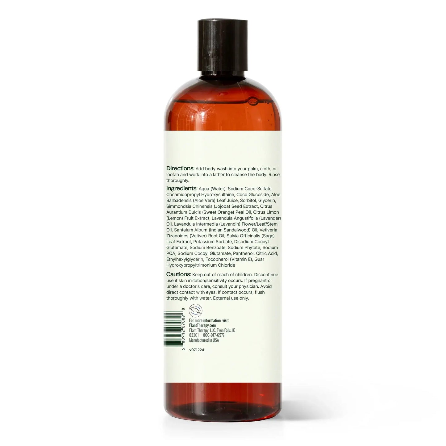 Lavender Sandalwood Body Wash 16 oz