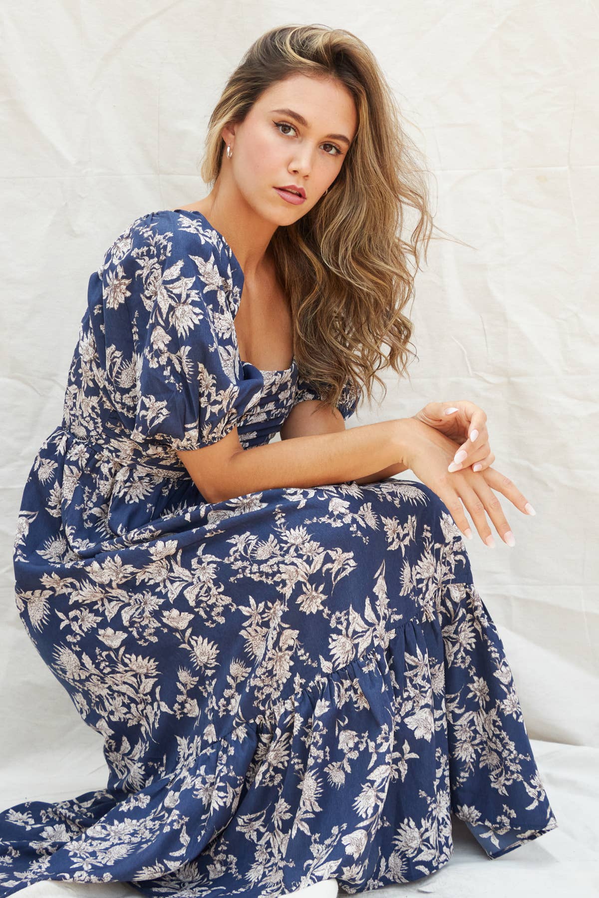 Classic Pleated Midi Dress