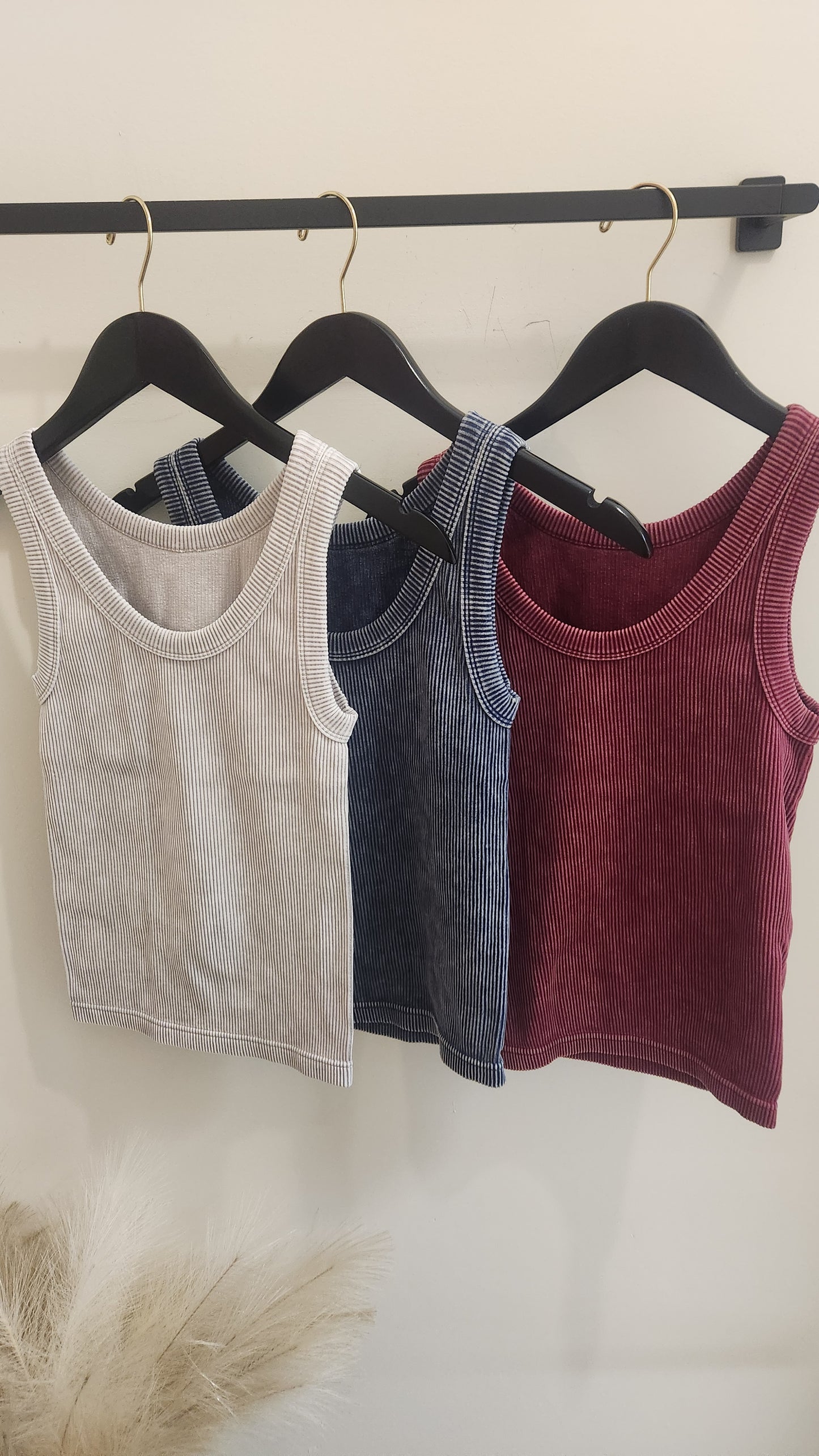 Washed Ribbed Tank