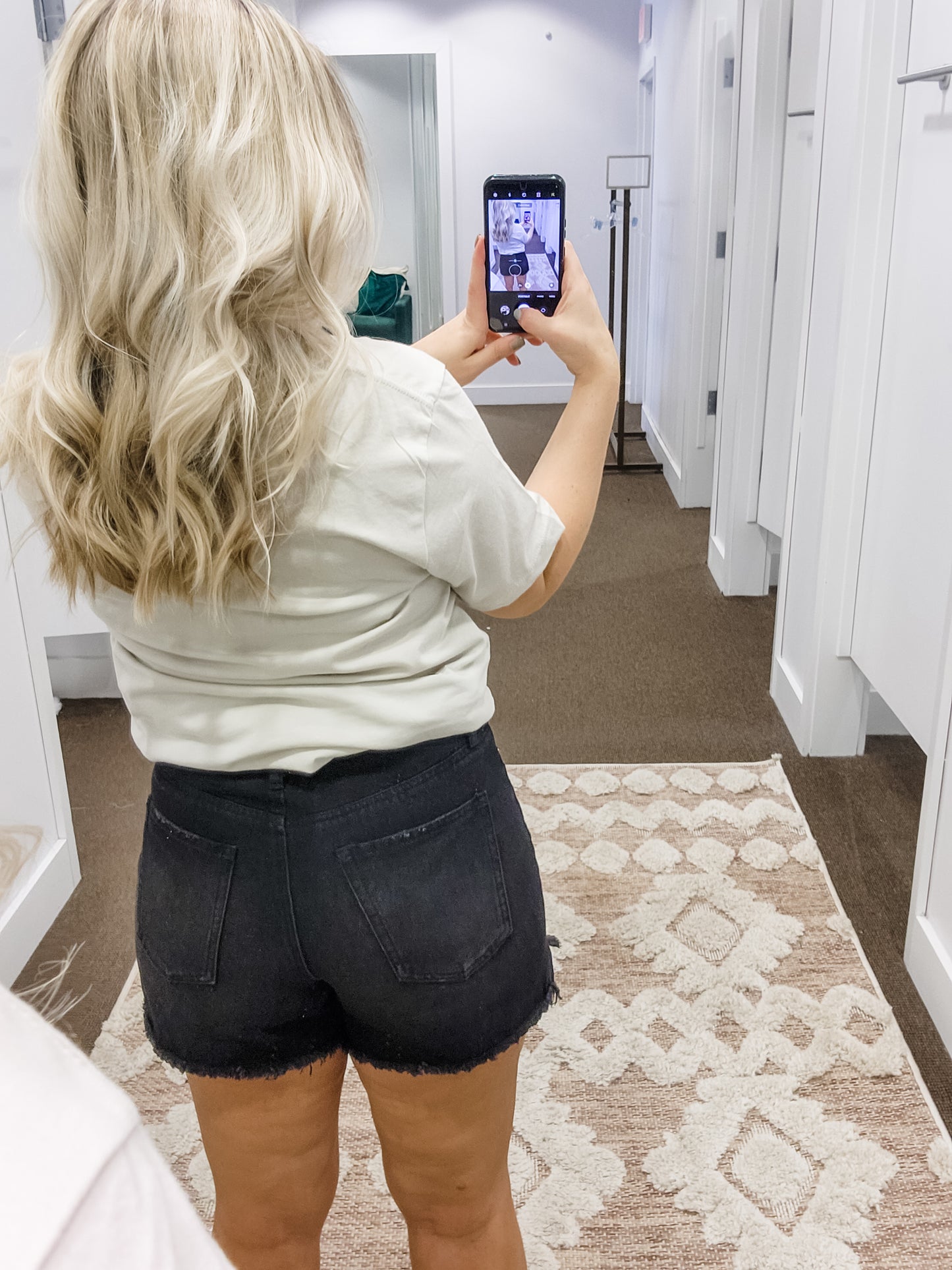 Black Mom Fit Shorts