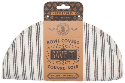 Ticking Stripe Bowl Covers Set of 2