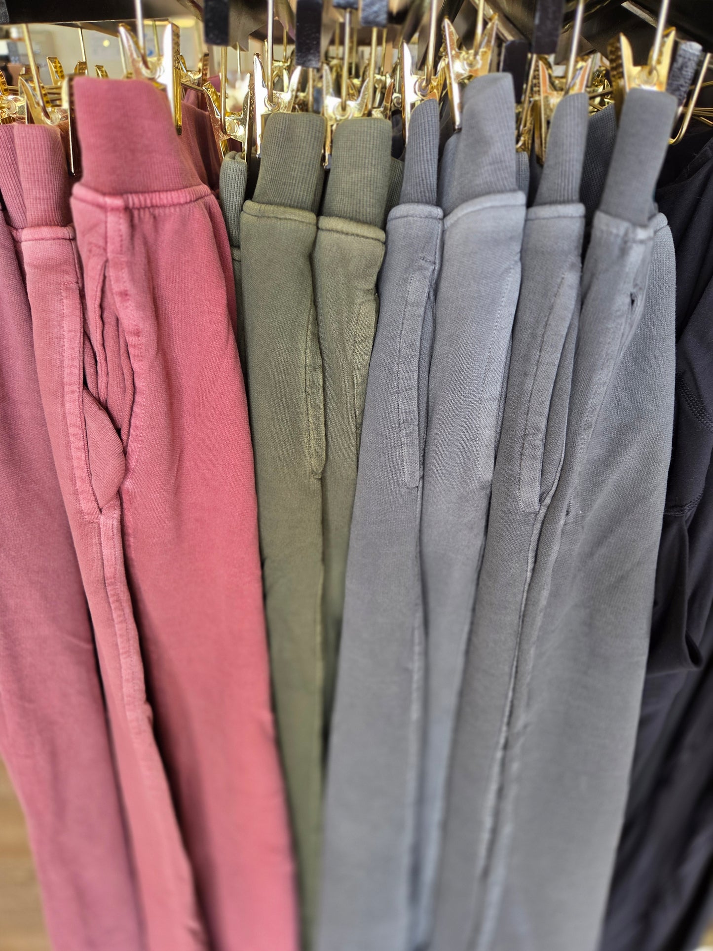 Mineral Washed Wide Leg Pants