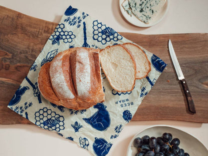 Bread Wrap - Bees & Bears Print
