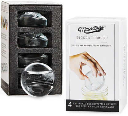 Pickle Pebble Glass Fermentation Weights: Wide Mouth