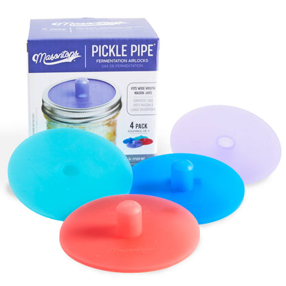 Pickle Pipe Fermentation Airlocks for Mason Jars: Wide Mouth