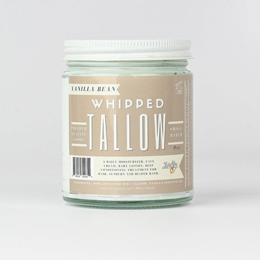 Vanilla Whipped Tallow Moisturizer | 100% Natural Skincare: 9oz