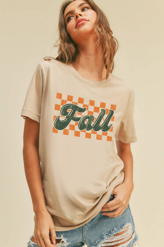 Checkered Fall Graphic Tee