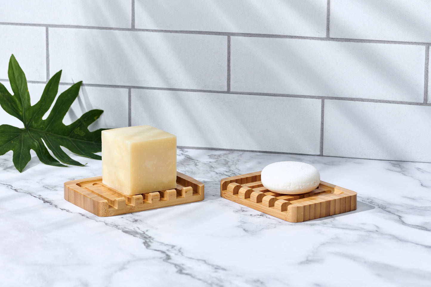 Bamboo Waterfall Self-Draining Soap Dish