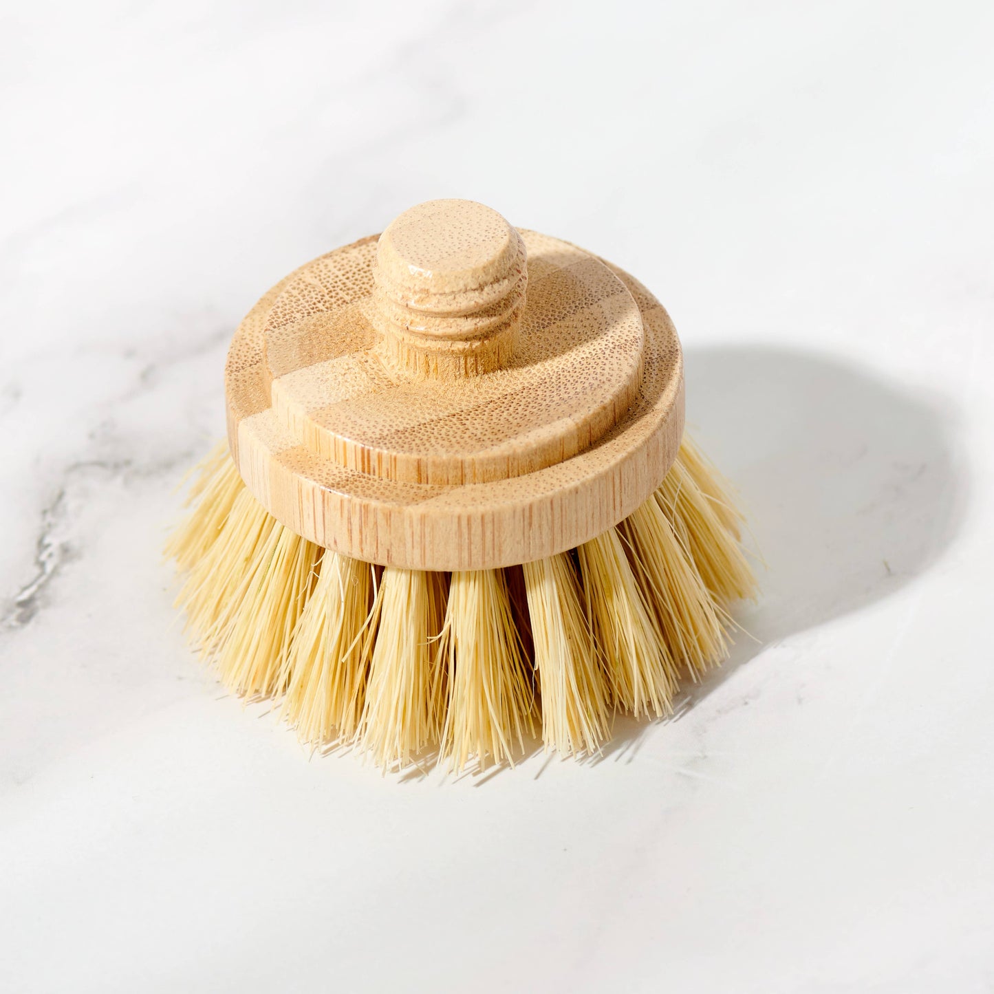 Replacement Head for Bamboo Dish Scrubbing Brush: Softer (Sisal Bristles)