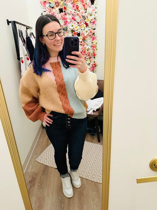 Muted Colorblock Sweater