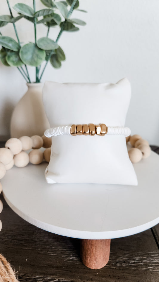 White Polly Single Bracelet